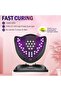 Uv Led Nail Lamp, 168W Fast Light For Nails Gel Polish, Professional Curing With 4 Timer Setting Auto Sensor, Dryer Fingernail And Toenail Home Salon Use, Art Tools - 6