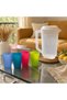 3L Plastic Water Jug Set with Lid & 4 Glasses | Multipurpose Beverage Pitcher for Water, Juice, Lemonade, Iced Tea & Cold Drinks - 6