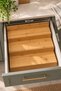 Nivola – Set of 12 Borosilicate Spice Containers with Bamboo Lids and Large Drawer Organizer Stand - 4