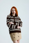 Striped Polo Collar Knit Sweater - 3