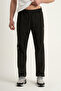 Stripe Agp 4 Men's Sweatpants with Wide Legs and Stripe Detail, Black - 4