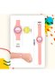 Round Analog Kids Watch Printed Silicon Strap Water Resistant, Lightweight & Durable-Pink - 4