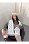Women's Bohemian Hand-Knitted Motif Tassel Scarf - 4