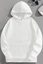 Unisex 3 Thread Cotton White Calmgrowth Print Loose Fit Sweatshirt Hoodie - 2