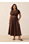 2IN1 KNIT WOVEN DRESS - 2