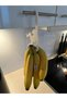 2-Piece Banana Hanger with Monkey Figures Kitchen Banana Holder Fruit Hanger Decorative Organizer