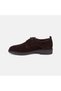 Men's Bitter Brown Classic Suede Shoes with Stitching Detail and Laces - 3