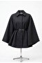 Cloak Poncho Length 77cm Wool Cloak 2026002 Dark Gray