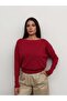 Striped One-Shoulder Slim Knit Sweater - 2