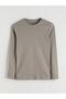 Crew Neck Basic Long Sleeve Men's T-Shirt (W5) - 5