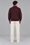 Printed Buttoned Oversize Winter Sweater Dp 16622_10068 - 5