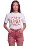 Women's Summer Cocktail Club Cocktail Printed Relaxed Fit T-Shirt White - 3
