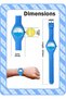 Round Analog Kids Watch Printed Silicon Strap Water Resistant, Lightweight & Durable-Blue - 2