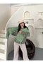 Women's Bohemian Hand-Knitted Motif Tassel Scarf - 4