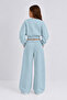 Girl's Oversize Sweatshirt Wide Leg Sweatpants Set 2-Piece Winter Sports Set - 3