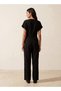Youth Textured Wrap Jumpsuit with Tie-Up Belt