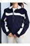 Contrast Detailed Stand Collar Jacket - 3