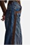 Women's Denim Color 2W6-8 Straight Fit Brown Double Piece Special Design Denim Jeans - 2