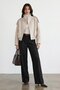 Shoulder epaulet stand collar stamp bomber jacket - 3