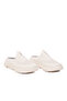White Anorak Knitted Memory Foam Comfortable Sole Closed Front Women's Sabo Slippers Nina - 2