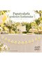 Papatya Banner 12 Pieces – 2 Meters of String with White and Yellow Flowers for Birthday and Party Decoration, 8 × 8 cm