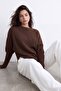 Boat neck asymmetric knit blouse - 2