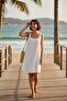 Women's Square Neck Sleeveless Relaxed Cut Dress - 2