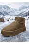 Mother Daughter Combination Suede Fur Inside Thick Sole Winter Boots