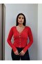 V-Neck Lace Knitwear Cardigan - 2
