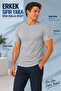 Men's Crew Neck Short Sleeve Undershirt Undershirt (Tutku Authorized Seller) Set of 3 – 1 Black 1 White 1 Gray - 2