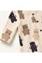 Baby Girl and Boy Unisex Teddy Bear Patterned 100% Cotton Romper with Booties and Hat - 3