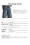 Women's Denim Color 4W6-8 Wide Leg Baggy Fit Special Design Denim Jeans with Bird Eye Detail - 5