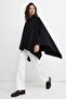 Pocketed cashmere poncho jacket - 2