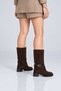 Laceless, Zipperless Genuine Leather Wide Toe Boots 340-5202 Women's Boots - 3