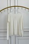 Off-Shoulder Slim Knit Sweater - 2