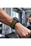 Perforated Leather Apple Watch Bands (44/42mm) – Black & Green - 2