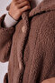 Milky Brown Lamb Buttoned Jacket - 5