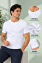 Men's Crew Neck Short Sleeve Undershirt (Tutku Authorized Seller) Set of 2 – 1 White 1 Gray - 2