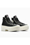 Chuck Taylor All Star Lugged Heel Women's Black Leather Platform Waterproof Boots - 2