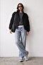 Shoulder epaulet stand collar stamp bomber jacket - 3