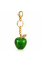 Women's Gold Chain Silvery Shimmering Green Apple Keychain Bag Ornament Accessory Charm - 3