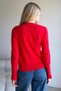Soft Textured Knitwear Sweater with Button Detail on the Sleeves - 6