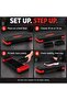 Adjustable Aerobic Step Platform, 10/15 cm Height, Textured Surface, 68 × 28 cm Home Workout Stepper with 2 Risers - 6