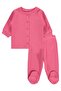 Basic Booties 1-9 Months Pajama Set - Fusya - 4