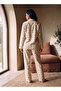 Intimates Viscose Teddy Bear Print Button-Down Shirt and Pyjama Set - 3