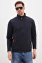 Zippered Stand Collar Softshell Jacket - 3