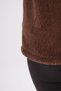 Brown High-Collar Plush Vest - 5