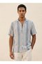 Smart Regular Fit Striped Shirt - 5