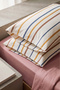 Powder Brown Aren Double Flat Sheet Set - 3 Pieces - 6