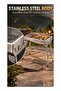 Portable Folding Charcoal BBQ Grill, Stainless Steel Barbecue with Foldable Legs, Carry Handle & Removable Grill Grate for Outdoor Camping, Picnics & Backyard Cookouts - 3